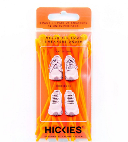 HICKIES Neon Orange Shoelaces