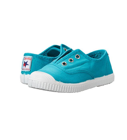 Cienta 70997 Turquoise Canvas Laceless Sneaker