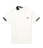 Fred Perry Abstract Collar Polo Shirt White